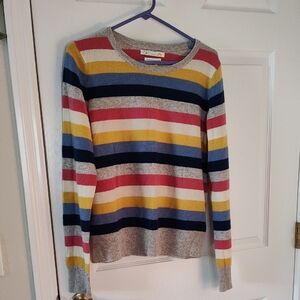 C&C California Colorful Striped Cashmere Sweater